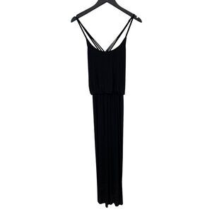 Mix By 41 Hawthorn Maxi Dress Size Small Black Spaghetti Strappy Blouson